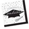 Creative Converting School Spirit White Graduation Beverage Napkins 108 Count